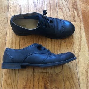Black Sperry Lace Up Oxford Loafer
